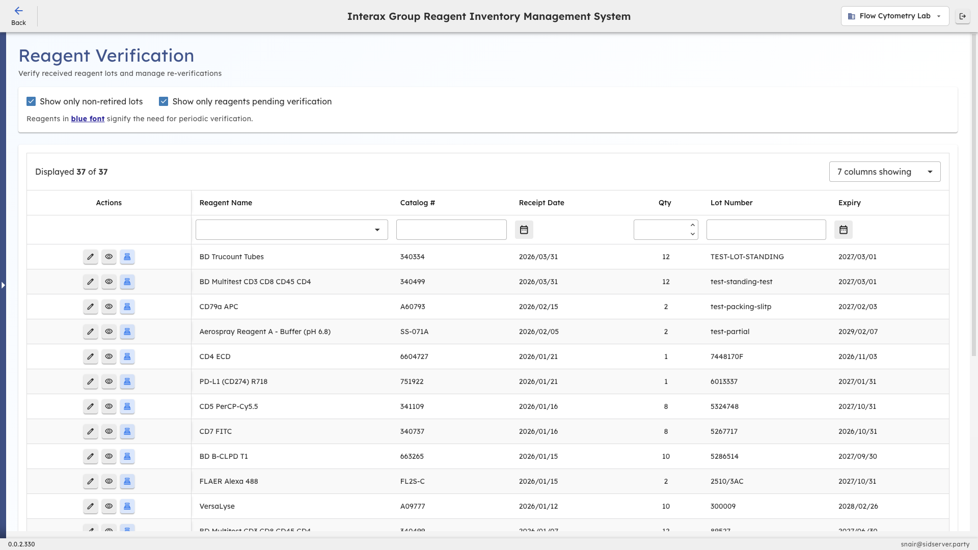 Reagent Verification Workflow