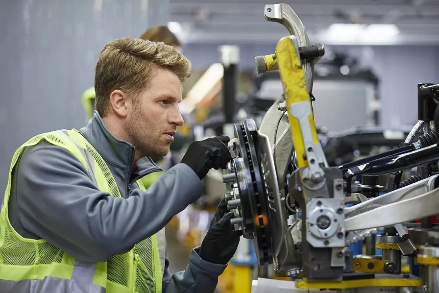 Automotive technician at work